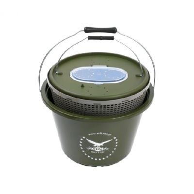 MIKADO Wiadro Wędkarskie + Sadzyk Do Żywca 18l