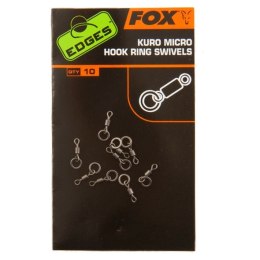 Fox Krętlik Micro Kuro Hook Ring Swivel 10szt