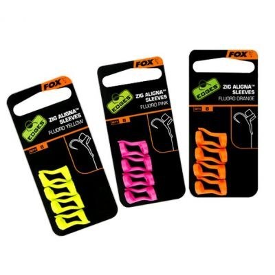 Fox Pozycjonery Zig Aligna Sleeves Fluoro Orange 8szt