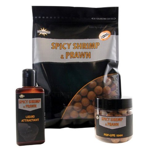 Dynamite Baits Hi-Attract Spicy Shrimp Prawn 20mm 1kg