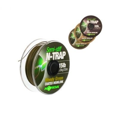 KORDA Plecionka N-TRAP Semi Stiff 20lb/20m Gravel Brown
