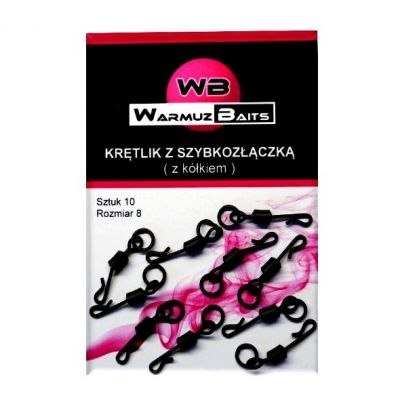 Warmuz Baits Krętlik do Montażu z Kółkiem 10szt.
