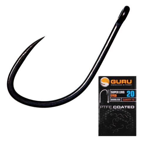 GURU Haczyki Super LWG Hook 12/10szt Eyed PTFE