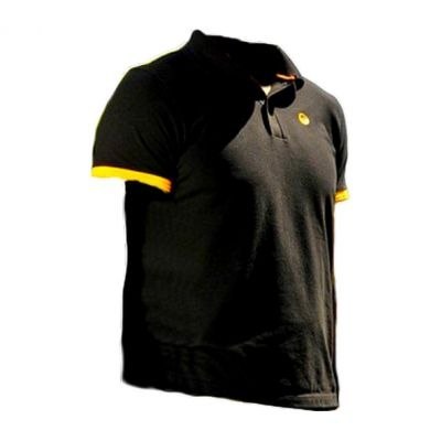GURU Polo Shirt Black Orange M WYPRZEDAŻ