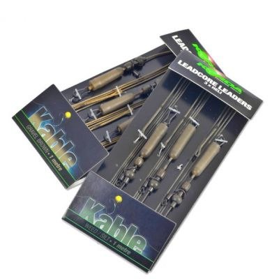 Korda Leadcore Leaders 3 x Heli Kable Weed Silt 1m