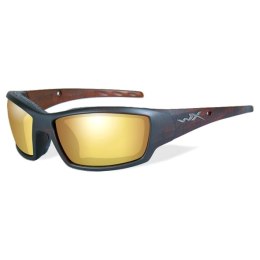 Wiley X Okulary Tide Amber Gold Mirror Matte Brown Frame