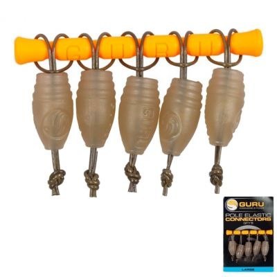 GURU Łącznik Gumy z Żyłką Elastic Connectors Large 5szt.