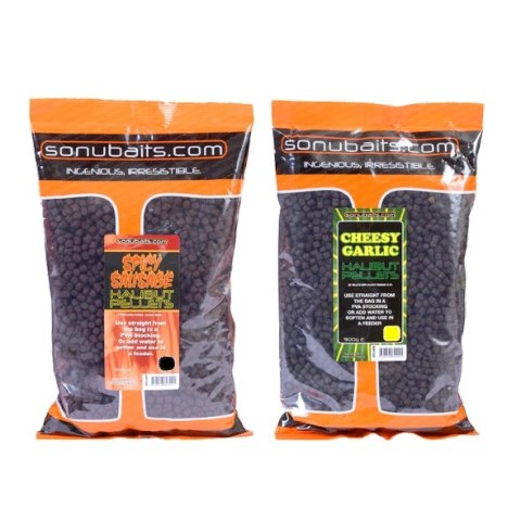 Sonubaits Halibut Pellets 4mm Spicy Sausuage 900g