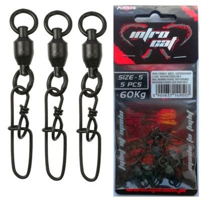 Mikado Krętlik Łożyskowany z Agrafką rozm.5 55kg 5szt.