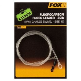 Fox Fluorocarbon Fused Leader 30lb Kwik Change size 7