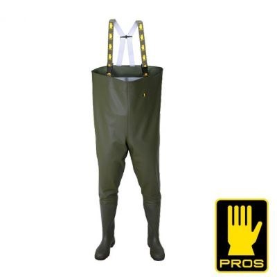 PROS Spodniobuty Gumowe 46 Wodery Wędkarskie