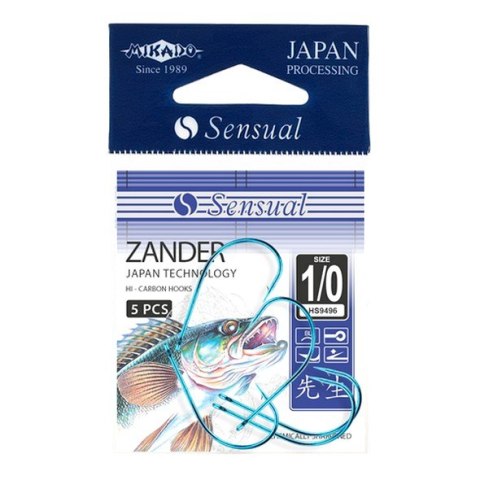 Mikado Haki Sensual Zander #2/0 5szt. Blue