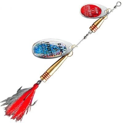 Dam Effzett Obrotówka Tandem 14g 2 Reflex Red Silver Dressed Spinner