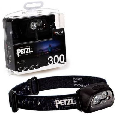 PETZL Actik 300 LM Black Latarka Czołowa + Baterie AAA