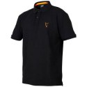 Fox Coll Black Orange Polo T-Shirt Koszulka M