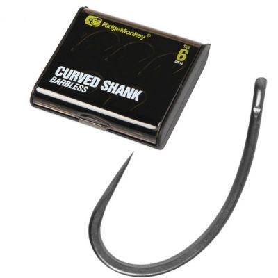 RidgeMonkey Haki Bezzadziorowe Curved Shank 8