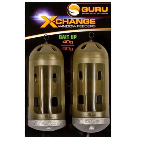 GURU Koszyczki Window Feeder Bait Up 40g + 50g