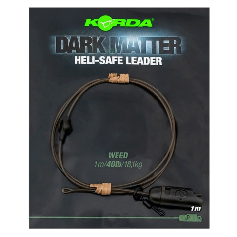 Korda Dark Matter Leader Heli Safe Weed 40lb 1m