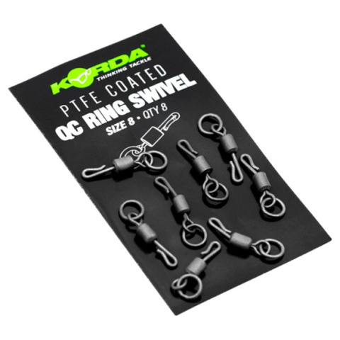 Korda Krętlik PTFE QC Ring Swivel 11 8szt.