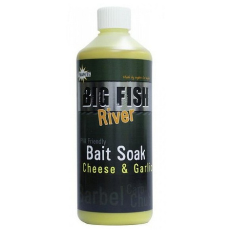 Dynamite Baits Big Fish River Soak Cheese/Garlic 500ml