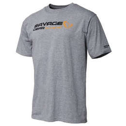Savage Gear Signature Logo T-Shirt XL Grey Melange
