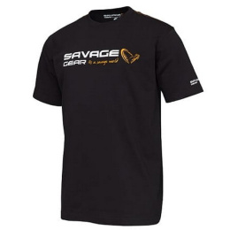 Savage Gear Signature Logo T-Shirt L Black Ink