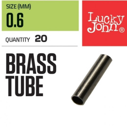 Lucky John Zaciski Crimps Brass Tube 1,0mm 20szt