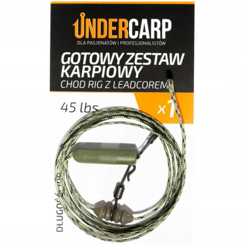 Undercarp Zestaw Chod Rig Leadcore 45lb 100cm Ziel
