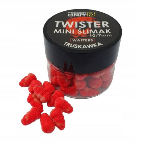 Feeder Bait Mini Ślimak Wafters Truskawka 10/7mm