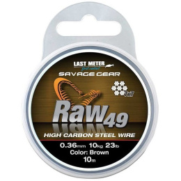 Savage Gear RAW 49 0,36mm 11kg Uncoated Brown 10m