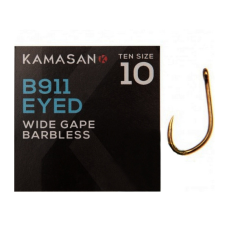 Kamasan Haczyki B911 Eyed Barbless #8