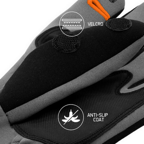 Delphin Rękawice Wędkarskie Atak! Free L