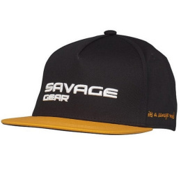 Savage Gear Czapka Flat Peak Logo Black