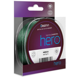 Delphin Plecionka HERO 8 0,12mm 117m 8,2kg Zielona