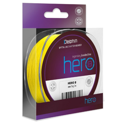 Delphin Plecionka HERO 8 0,12mm 117m 8,2kg Fluo