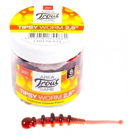 Lucky John Guma Tipsy Worm 2,8" 7cm kolor T72