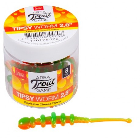 Lucky John Guma Tipsy Worm 2,8" 7cm kolor T76