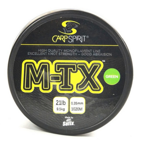 Carp Spirit Żyłka M-TX Green 0,35mm 1020m 9,5kg