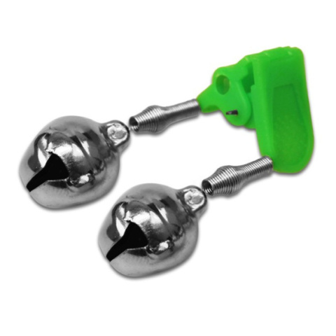 Delphin Dzwonek Żabka Zacisk 22mm 1szt Zielony Dzwonki