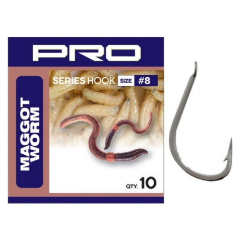 Flagman Haczyki PRO Hooks Maggot Worm #12 10szt.