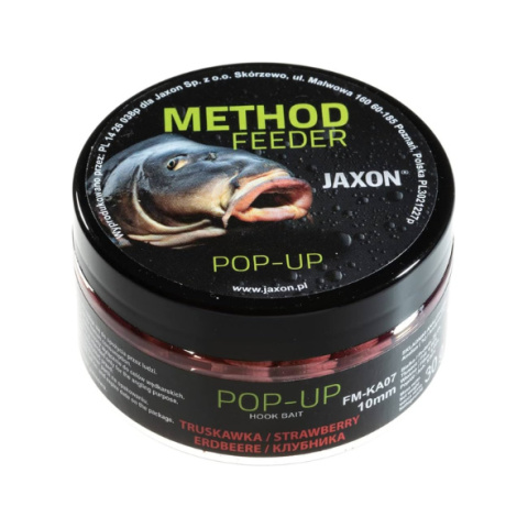 JAXON Kulki Pop Up Method Feeder Truskawka 10mm 30g