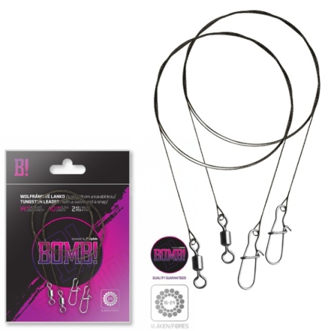 Delphin Przypon Wolframowy BOMB! 35cm 11kg 2szt