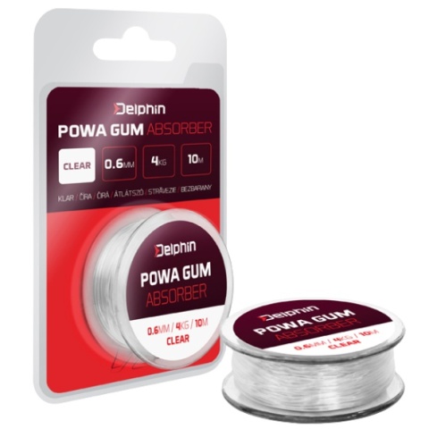 Delphin Feeder Power Gum POWA GUM Absorber 0,6mm 4kg 10m