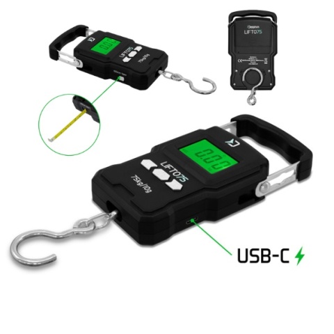 Delphin Waga Cyfrowa Wędkarska LIFTO 75 UC 75kg