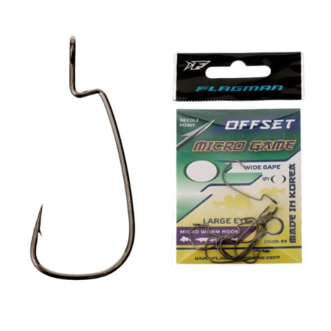 Flagman Haczyki Micro Game Offset Hooks #6 10szt.