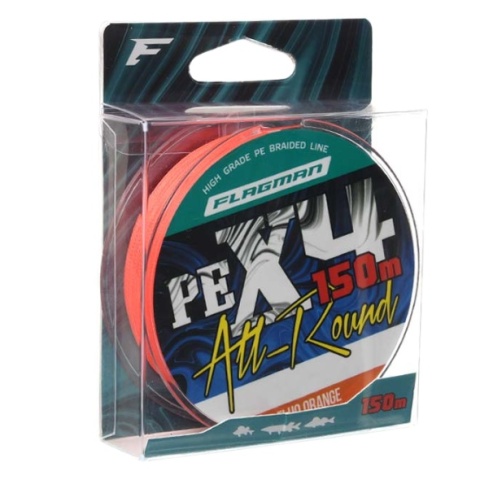 Flagman Plecionka All-Round PE X-4 0,08mm Fluo Orange 150m