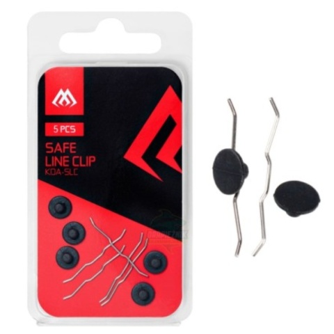 MIKADO Klips Do Kołowrotka Gumowy Safe Line Clips 5szt.