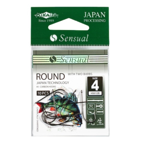 Mikado Haczyki Sensual Round B #6 Black HS012B-6B