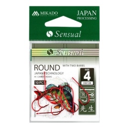 Mikado Haczyki Sensual Round B #8 Red HS012B-8R