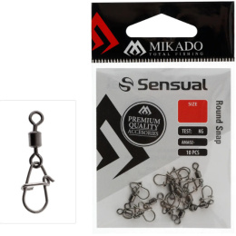 Mikado Krętlik Rolkowy z Agrafką Round XS 5,5g 10szt.